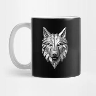 Realistic 3D Wolf Head Mug